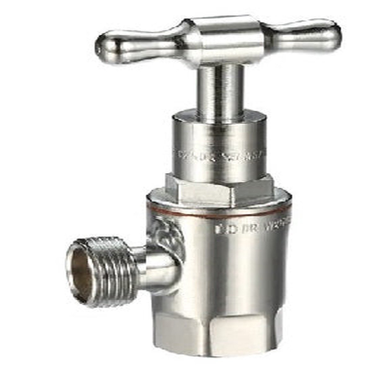1/2′′ Angle Droit Côte D'arrêt De La Citerne T/Tête Chromé Fileté