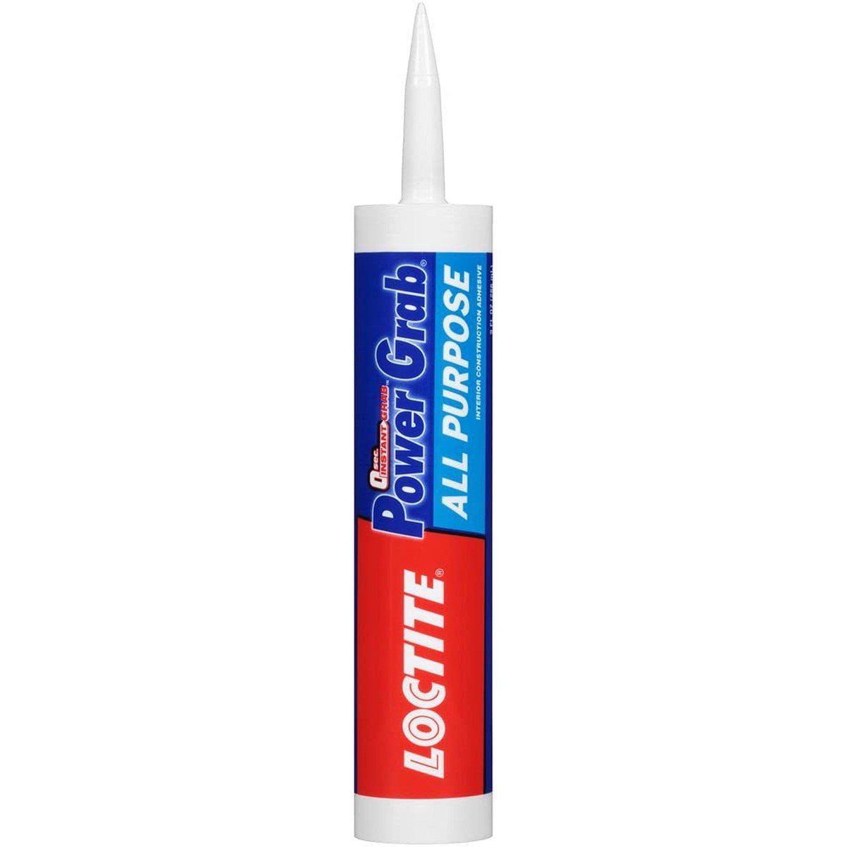 Loctite Power Grab Express Adhésif de construction polyvalent, cartouche de 9 fl oz, 1 paquet – Colle de construction polyvalente pour le ciment, la tuile, le mur et plus