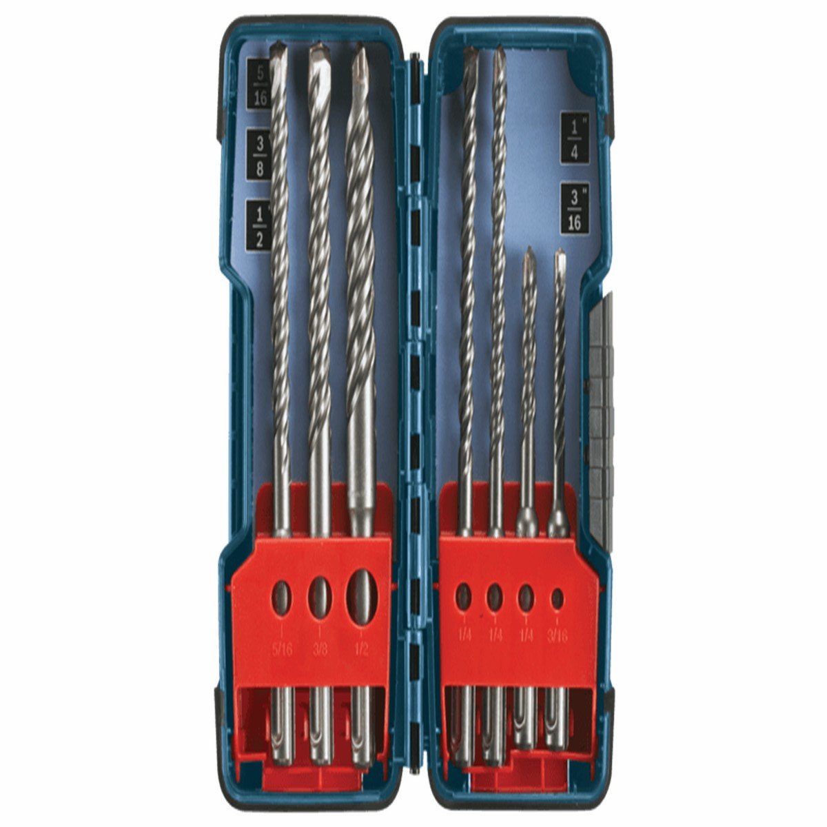 Bosch HCK001 – Jeu de 7 forets SDS-Plus Bulldog pour marteau perforateur rotatif, conçu pour le perçage efficace du béton, de la maçonnerie et des matériaux de construction.