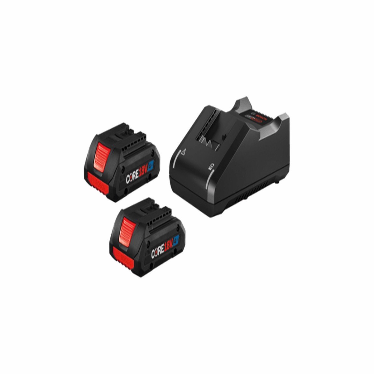 Bosch (GXS18V-11N25) 18V CORE18V Kit de démarrage avec (2) CORE18V 4.0 Ah Batteries compactes