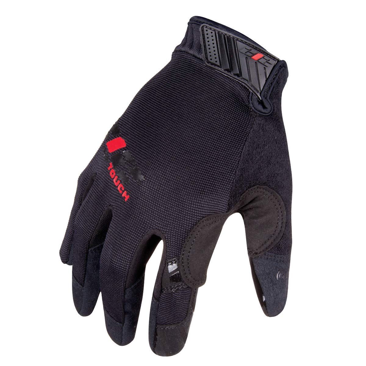 212 Performance Touch-screen Compatible, Gants à haute adhérence pour la mécanique, Haute Dextérité, Fermeture réglable, Noir, Moyen