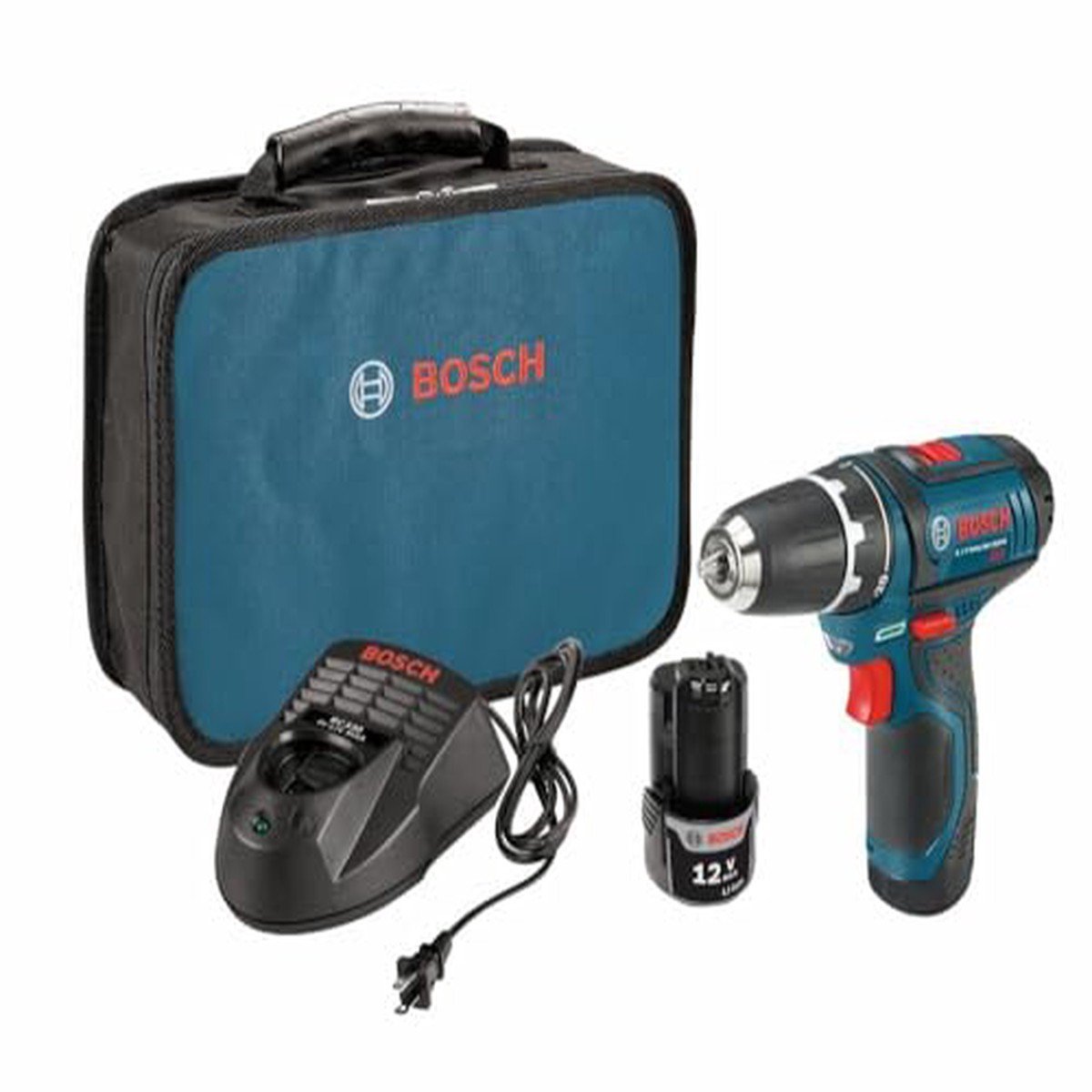 BOSCH PS31-2A 12V Max 3/8 pouces Kit de perçage/conducteur avec (2) 2 Ah Batteries et chargeur, vitesse variable