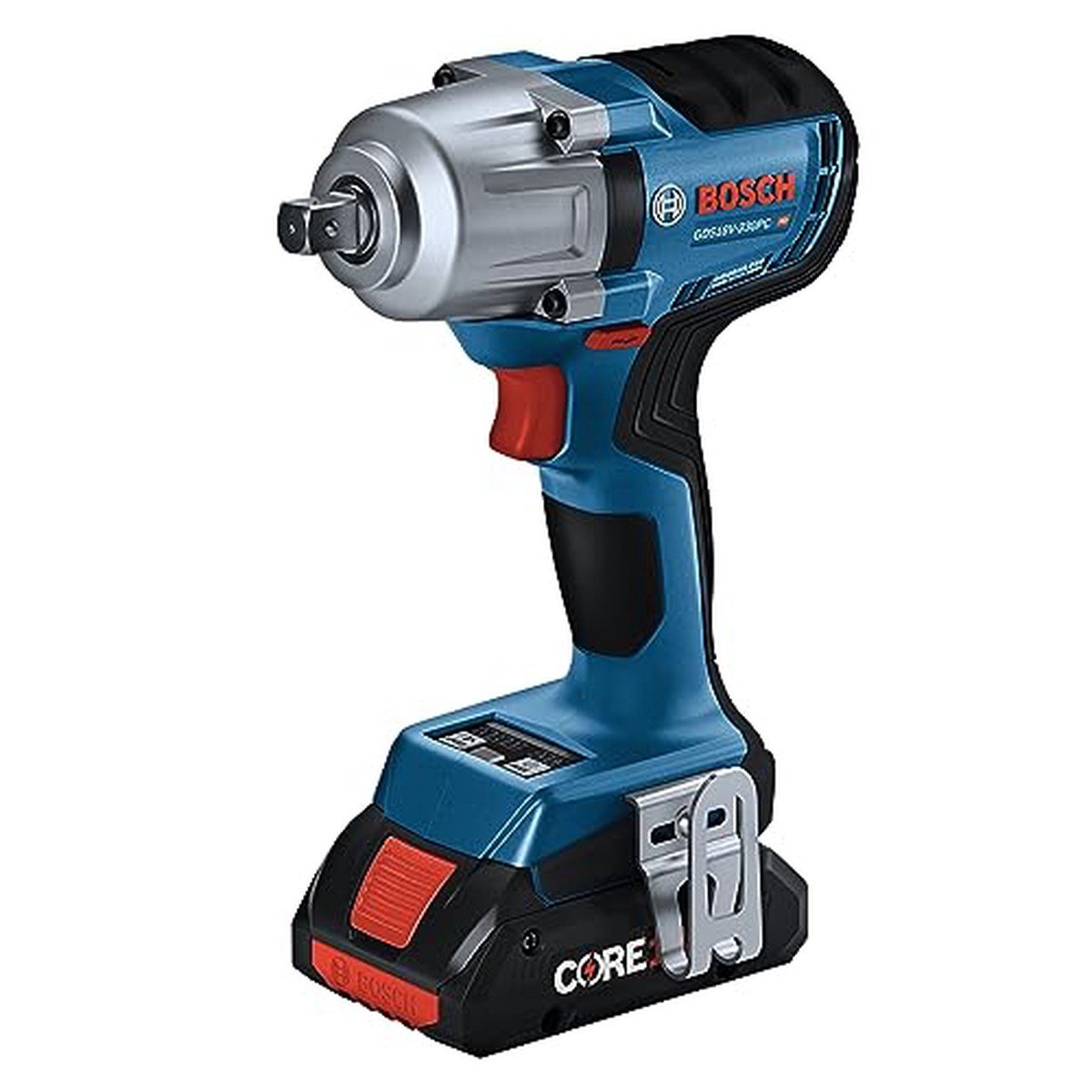 BOSCH 18V 1/2 Po. Clé à choc avec anneau de friction Couple intermédiaire et Thru-Hole Connected Ready (outil nu)