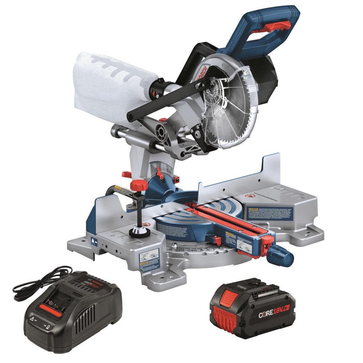 BOSCH 18V (GCM18V-07SN14) PROFACTEUR Kit de combo de scie à onglets 7-1/4 Po. Glissière de biseau unique
