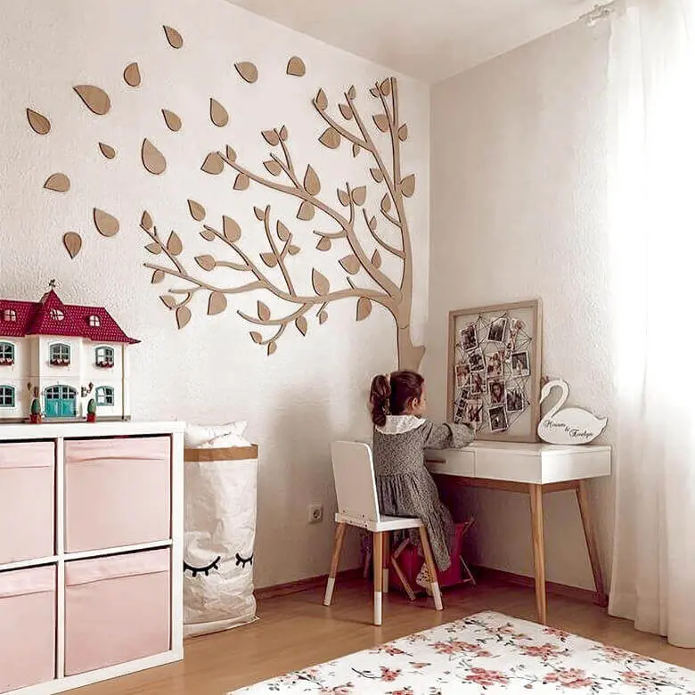Arbre XXL - Placage bois peuplier - 150x180 cm - (1) Branche à gauche