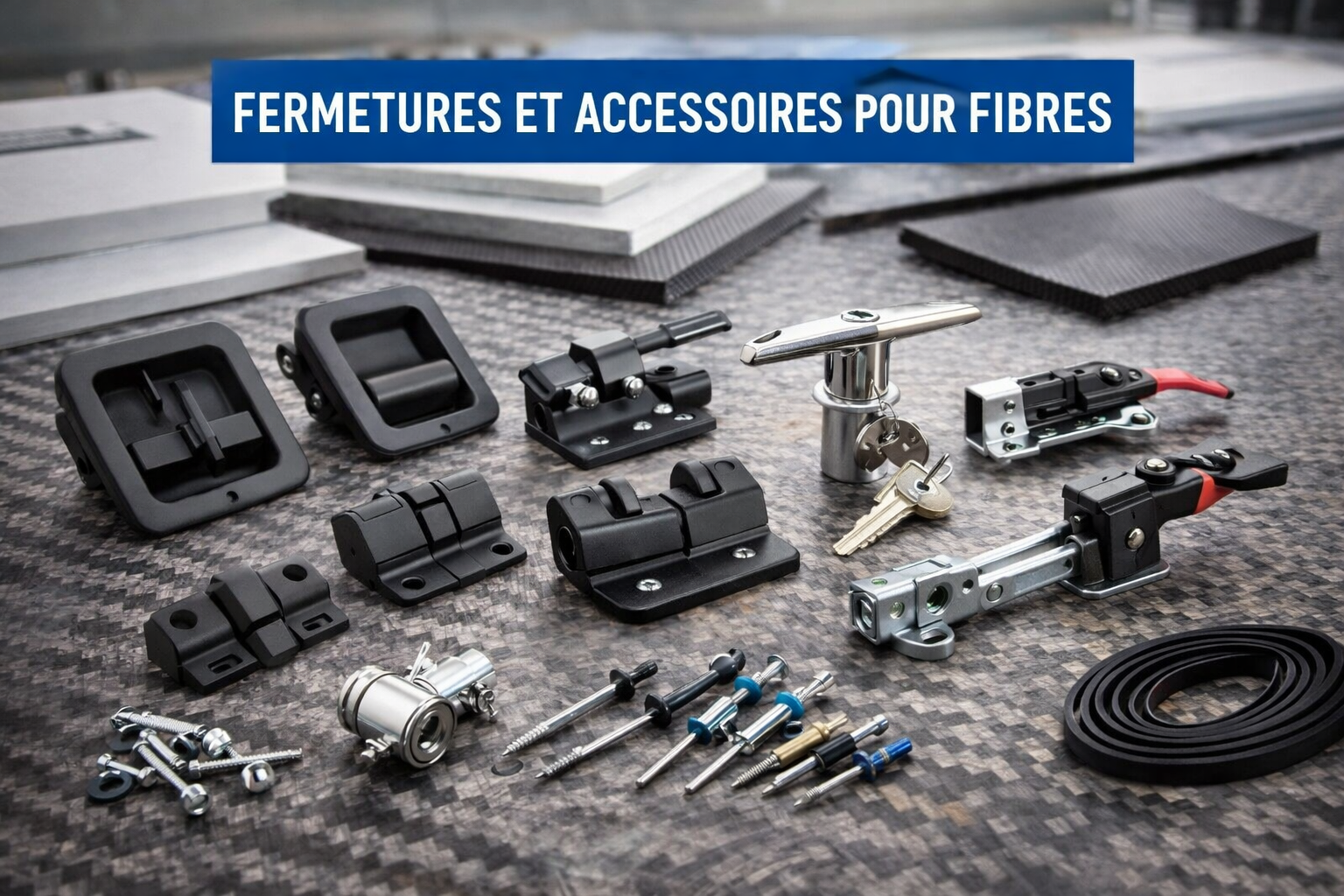 Fermetures et Accessoires pour Fibres