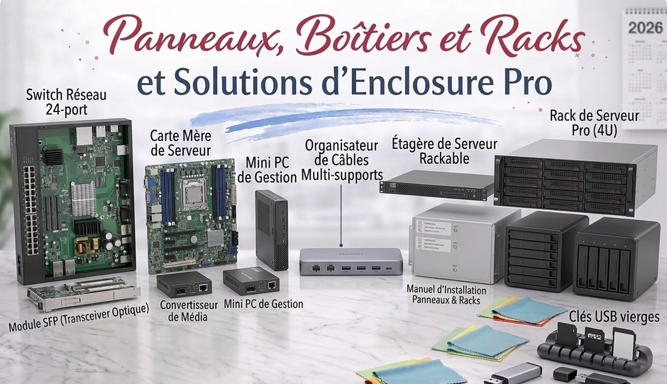 Panneaux, Boîtiers et Racks