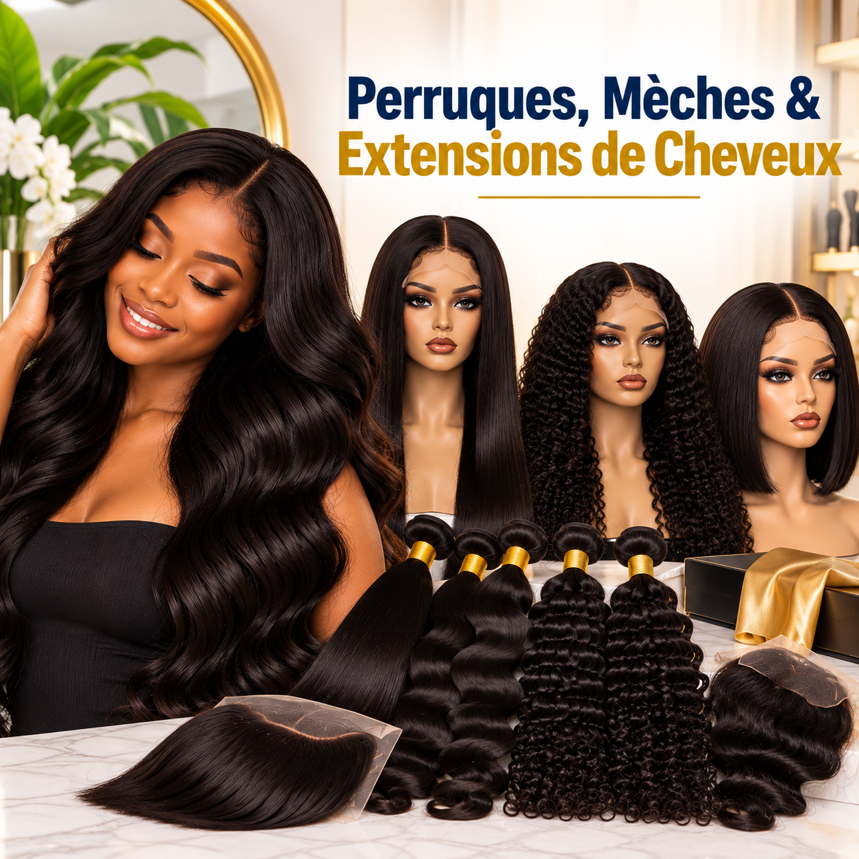 Perruques, Mèches & Extensions de Cheveux