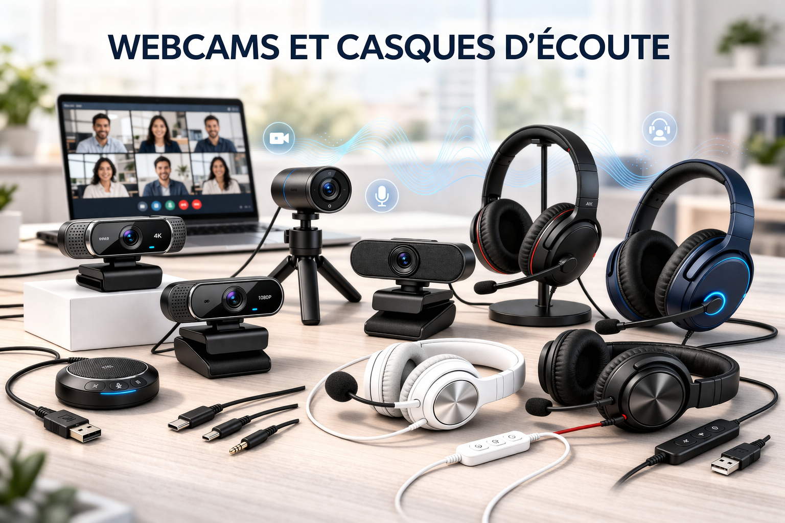 Webcams et Casques d'Écoute